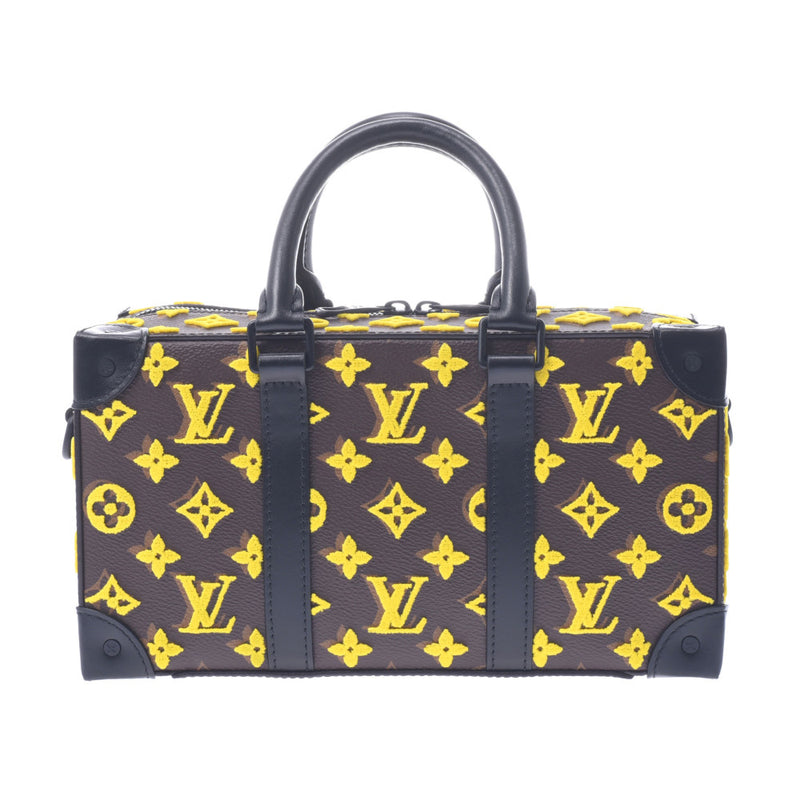 LOUIS VUITTON Louis Vuitton Monogram Speedy Soft Trunk 2WAY Brown/Yellow M45025 Unisex Monogram Taffetage Canvas Handbag Shindon Used Ginzo