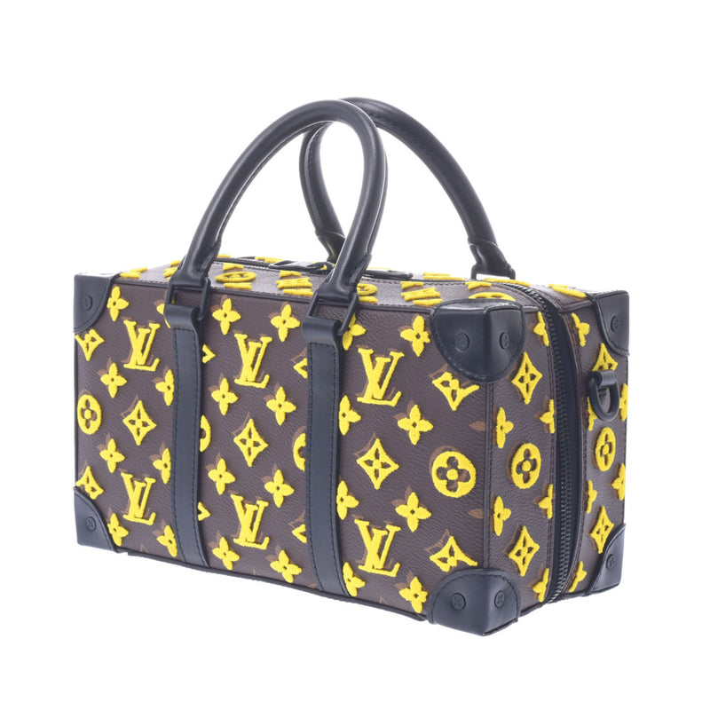 LOUIS VUITTON Louis Vuitton Monogram Speedy Soft Trunk 2WAY Brown/Yellow M45025 Unisex Monogram Taffetage Canvas Handbag Shindon Used Ginzo