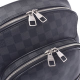 LOUIS VUITTON Louis Vuitton Damier Graphite Backpack Black/Grey N58024 Men's Damier Fit Canvas Luc Daypack A Rank Used Ginzo