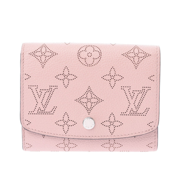 Louis Vuitton Mahia portage Mini Magnolia m62541 Womens Mahana leather triple Wallet