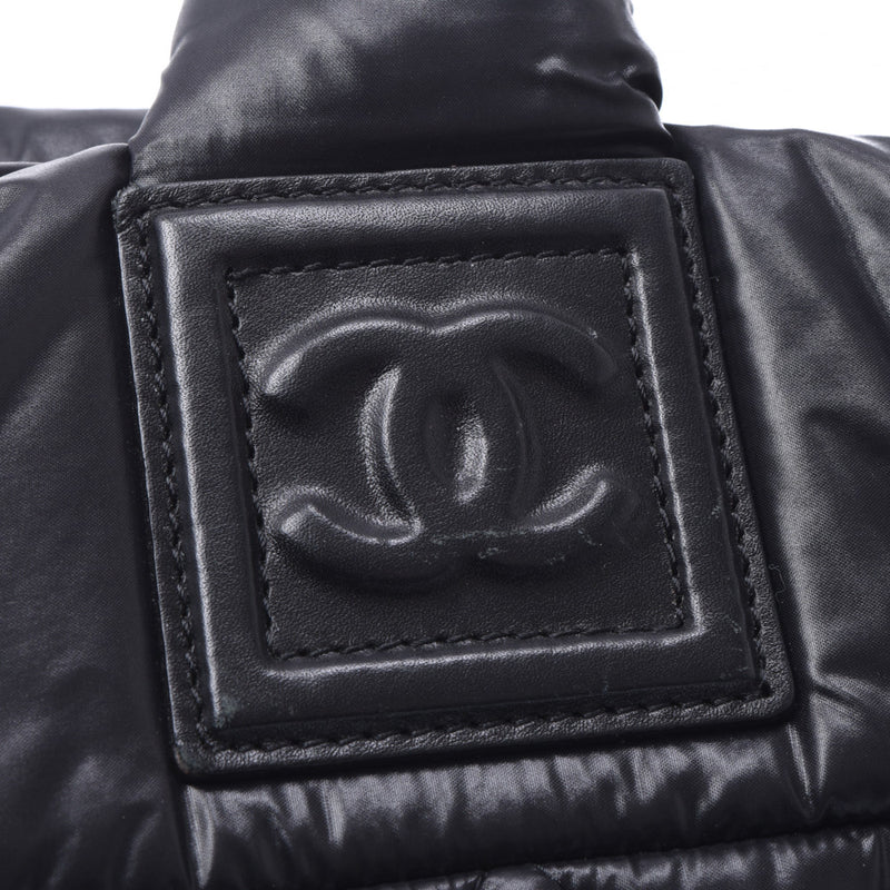 CHANEL シャネル コココクーン 黒 レディース ナイロン トートバッグ Aランク 中古 銀蔵