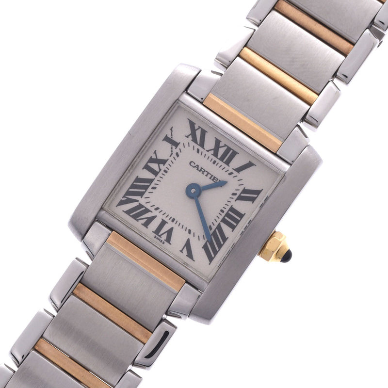 Cartier Cartier Tank Française Sm 2300 Women SS / YG Watch Quartz Ivory Table A-Rank Used Silgrin