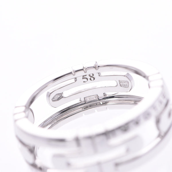 BVLGARI Bvlgari Parente Shilling #58 No.17 Unisex K18WG Ring Ring A Rank Used Ginzo