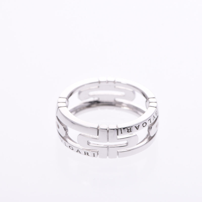 BVLGARI Bvlgari Parente Shilling #58 No.17 Unisex K18WG Ring Ring A Rank Used Ginzo