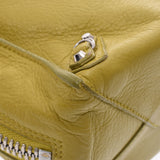 Balenciaga Valencia Paper Mini 2way Bag Yellow Green Ladies Ladies Leather Handbag B Rank Used Silgrin