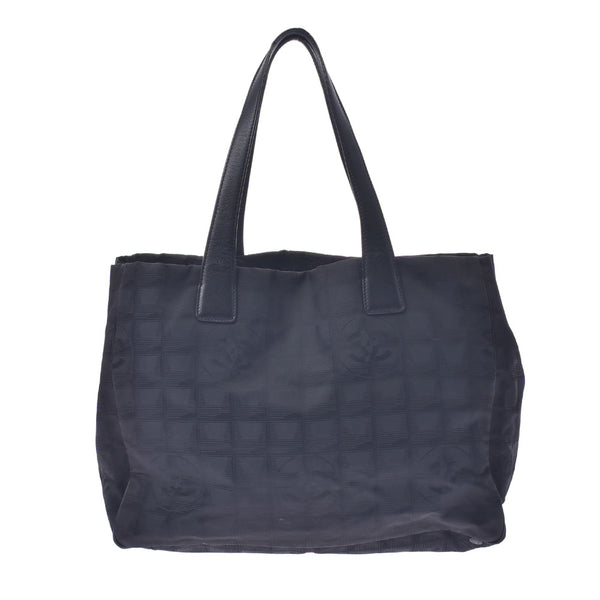 CHANEL ニュートラベルラインMM ブラック ナイロン トートバッ シャネルニュートラベルライン トートMM 旧型 黒 ユニセックス トート