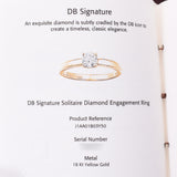 De Beers デビアス ダイヤ0.32ct E-VVS2-VG 9.5号 レディース K18YG リング・指輪 Aランク 中古 銀蔵