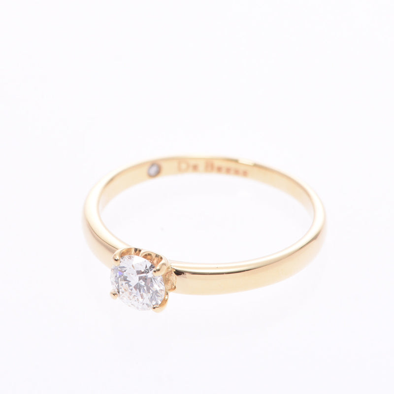 De Beers De Beers Diamond 0.32ct E-VVS2-VG 9.5 Ladies K18YG Ring Ring A Rank Used Ginzo