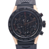 TAG HEUER Tag Heuer Carrera Calibre Heuer 01 Chronograph CAR2A5A Men's RG/Ceramic/Rubber Watch Automatic Black/See-Through Dial A Rank Used Ginzo