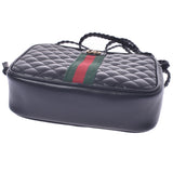 GUCCI グッチ GGマーモント ミニショルダー 黒 レディース キルティングレザー ショルダーバッグ 未使用 銀蔵