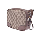 GUCCI グッチ GG柄  アウトレット  ブラウン 449413 レディース キャンバス/レザー ショルダーバッグ 未使用 銀蔵