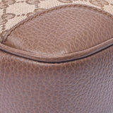 GUCCI グッチ GG柄  アウトレット  ブラウン 449413 レディース キャンバス/レザー ショルダーバッグ 未使用 銀蔵