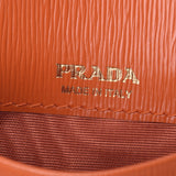 PRADA プラダ カードケース パスケース アウトレット オレンジ 1MC026 レディース レザー コインケース Aランク 中古 銀蔵
