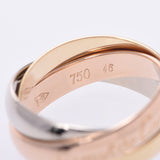 Cartier Cartier Trinity Ring Three Color # 46 6 Ladies K18 YG / WG / PG Ring / Ring A Rank Used Silgrin