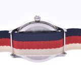 GUCCI Gucci G Timeless Wolf 126.4 Men's SS/Nylon Watch Quartz Ivory/Red/Navy Dial Shindo Used Ginzo