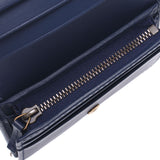 GUCCI Gucci GG Mermont Compact Wallet Blue 466492 Women's Denim / Faux Pearl Two Folded Wallets B Rank Used Silgrin