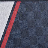 路易威登路易威登Damier Cobalt美洲杯Pochette Voyage MM海军系统/黑色N64023男士达格拉钴帆布离合器袋AB排名二手Silgrin