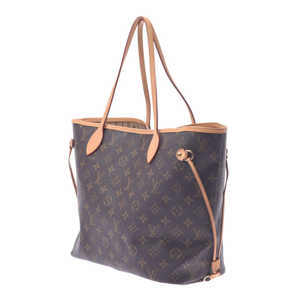 LOUIS VUITTON Ruiviton, Monogram, Neverful MM, old brown M40156, unsex, canvas, canvas, canvas, bag, AB, AB, used, silver,