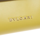 BVLGARI Bulgari Cellpenti W Flap Compact Wallet Yellow Unisex Leather Two-fold Wallets A-Rank Used Silgrin