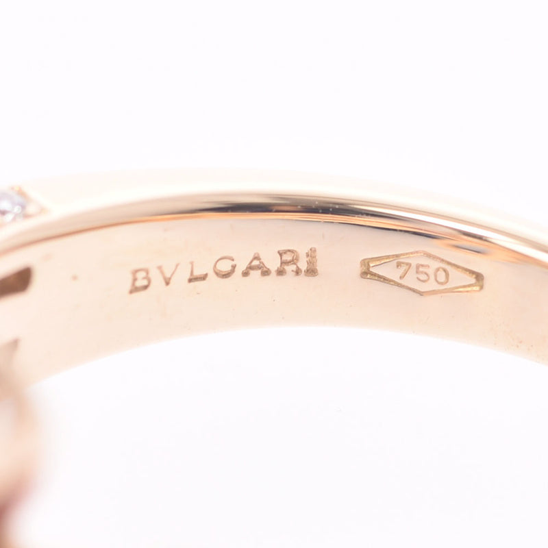 BVLGARI ブルガリ フラワーコントレール 7.5号 レディース K18YG/ダイヤ/マルチストーン リング・指輪 Aランク 中古 銀蔵