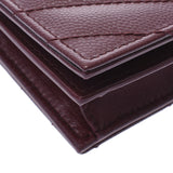 Saint Laurent Sun Laurent Compact Wallet England Unisex Leather Two-folded wallet Unused Silgrin
