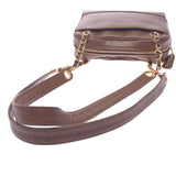 CHANEL シャネル チェーンショルダー トリプルココマーク ブラウン ゴールド金具 レディース キャビアスキン ショルダーバッグ Bランク 中古 銀蔵