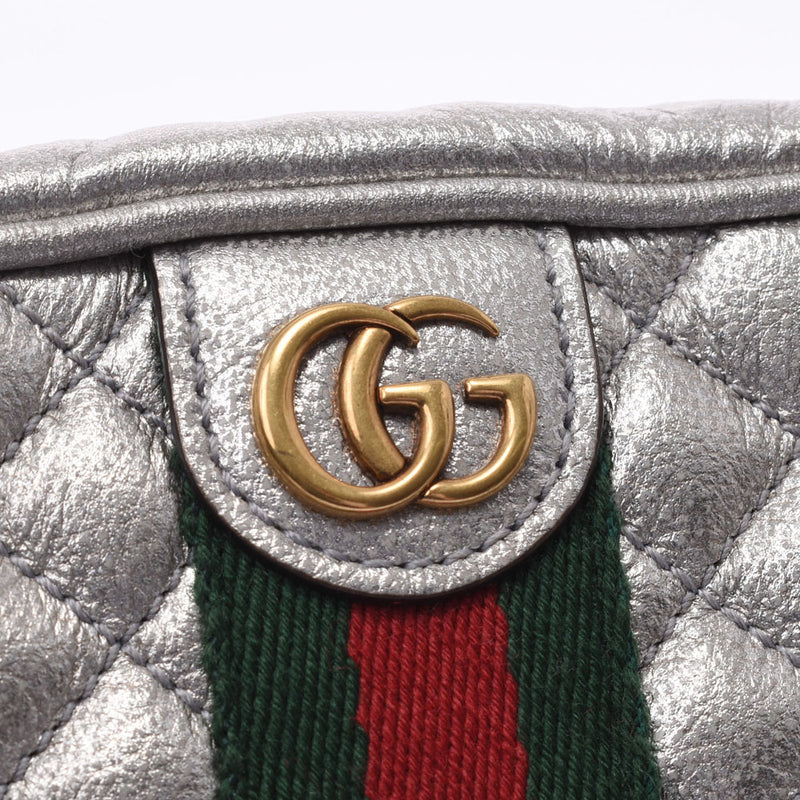 GUCCI Gucci GG Mermont Mini Shoulder Silver 536441 Women's Curf Shoulder Bag B Rank Used Sinkjo