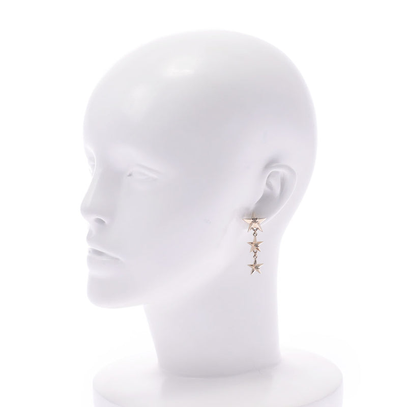 CHANEL Chanel Star Type 3 Series Type Coco Mark 18 Model Gold Women GP Earrings A-Rank Used Sinkjo