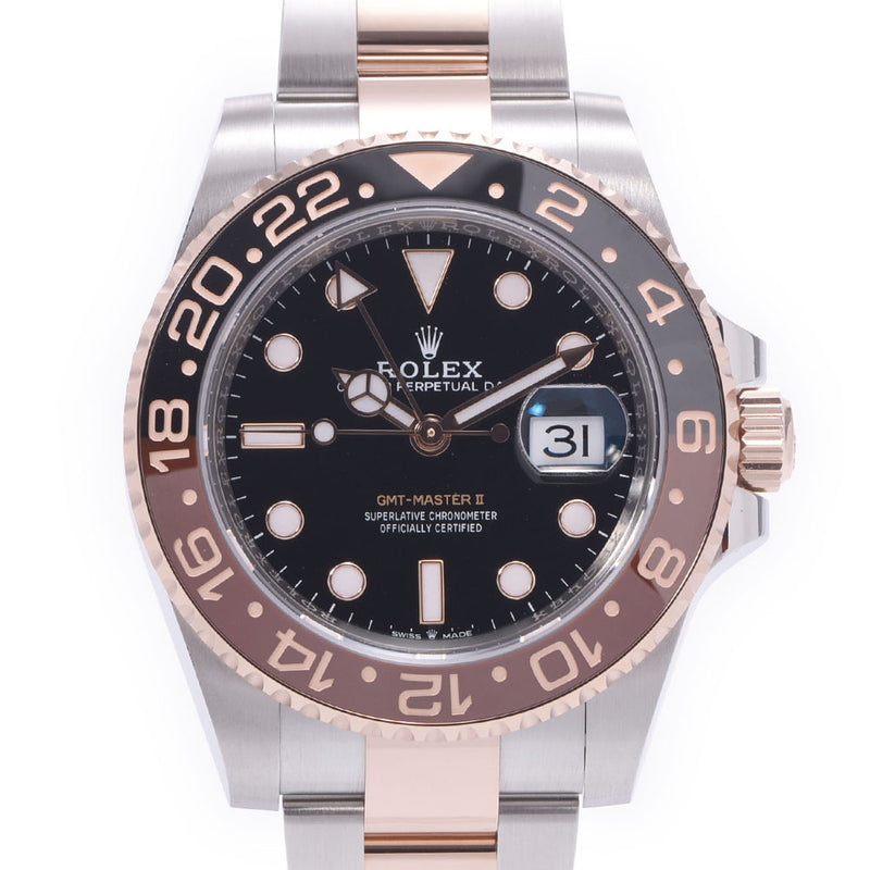 [Cash Special price] ROLEX Rolex GMT Master 2 Black / Brown Beezel 126711CHNR Men's SS / Ever Rose Gold Watch Automatic Wound Black Table Unused Silgrin