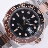 【現金特価】ROLEX ロレックス GMTマスター2 黒/ブラウンベゼル 126711CHNR メンズ SS/エバーローズゴールド 腕時計 自動巻き 黒文字盤 未使用 銀蔵
