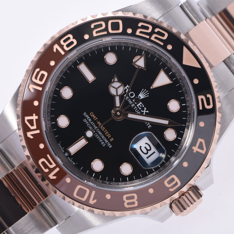 [Cash Special price] ROLEX Rolex GMT Master 2 Black / Brown Beezel 126711CHNR Men's SS / Ever Rose Gold Watch Automatic Wound Black Table Unused Silgrin