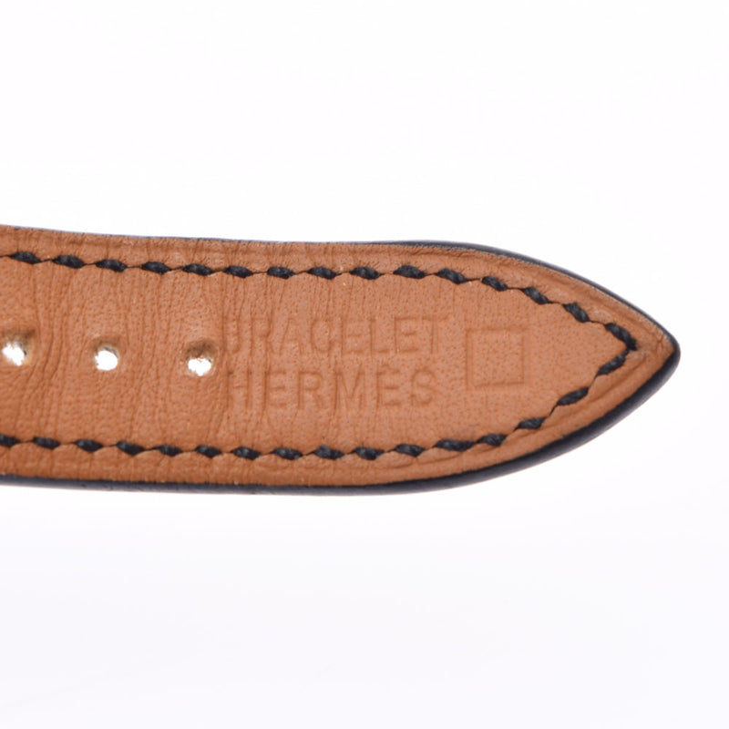 HERMES Hermes H Watch HH1.210 Ladies SS/Nilocus Watch Quartz Black Dial A Rank used Ginzo