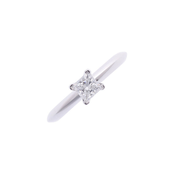 Tiffany＆Co。Tiffany Square Dialing 0.33CT D-VS1女士PT950 Platinum Ring / ring A等级使用Ginzo