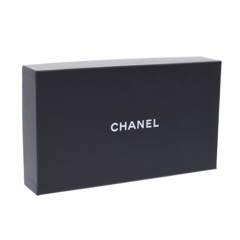 Chanel Chanel Flap Wallet Yellow Women's Caviar Skin Two Folded Wallet B Rank Used Silgrin