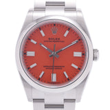 [Cash special price] ROLEX Rolex Oyster Peacher 36 126000 Men's SS Watch Automatic Coral Red Table Automatic Silgrin