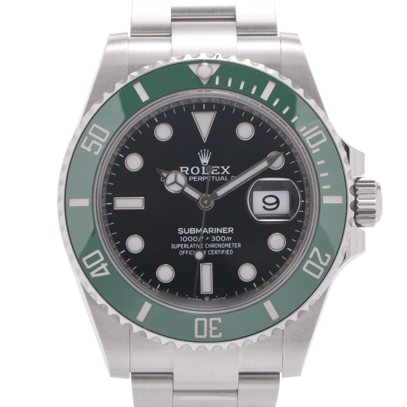 [Cash special price] ROLEX Rolex Submarina Green Bezel 126610LV Men's SS Watch Automatic Wound Black Dynased Silgrin