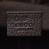 GUCCI GG帆布背包出口米色/深棕色630915 Unisex GG帆布皮革安全袋未使用的银器