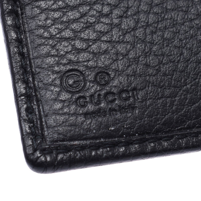 GUCCI Gucci GG Pattern Black 150413 Men's Nylon / Leather Two Folded Wallets Unused Silgrin