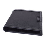 GUCCI Gucci GG Pattern Black 150413 Men's Nylon / Leather Two Folded Wallets Unused Silgrin