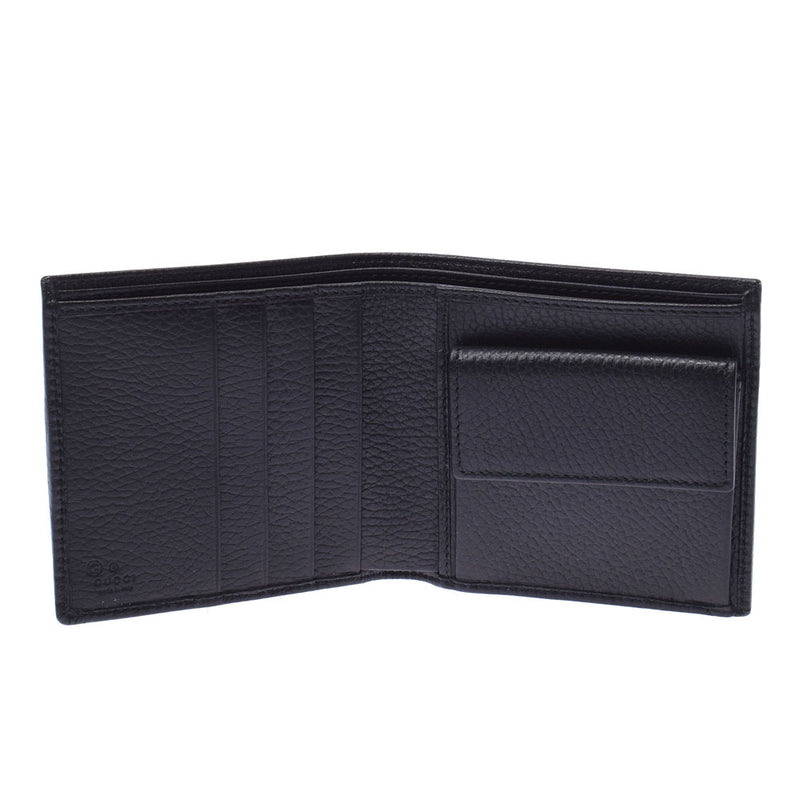 GUCCI Gucci GG Pattern Black 150413 Men's Nylon / Leather Two Folded Wallets Unused Silgrin