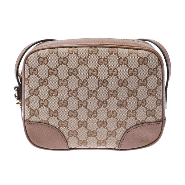 GUCCI Gucci GG Pattern Outlet Beige 449413 Women's Canvas / Leather Shoulder Bag Unused Silgrin