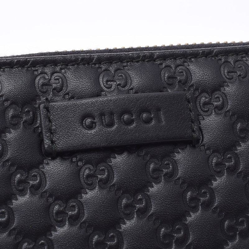 GUCCI グッチ マイクログッチシマ 小銭入れ 黒 544249 ユニセックス レザー コインケース 未使用 銀蔵