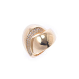 Other diamond 0.459ct No. 15 Ladies K18YG Ring / Ring A Rank used Ginzo