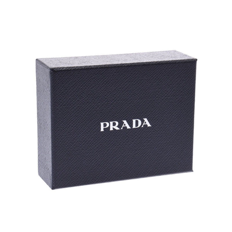 PRADA プラダ コンパクトウォレット アウトレット 黒 1MH021 ユニセックス レザー 三つ折り財布 未使用 銀蔵