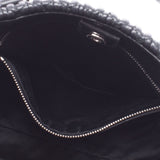 Miumiu Miu Miu Materasasse 2way包黑色银色支架女士皮革手提包Ab排名使用Silgrin