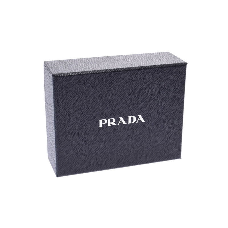 Prada Prada Compact Wallet Outlet Pink Beige 1 MH021 Unisex Leather Three Folded Wallets Unused Silgrin