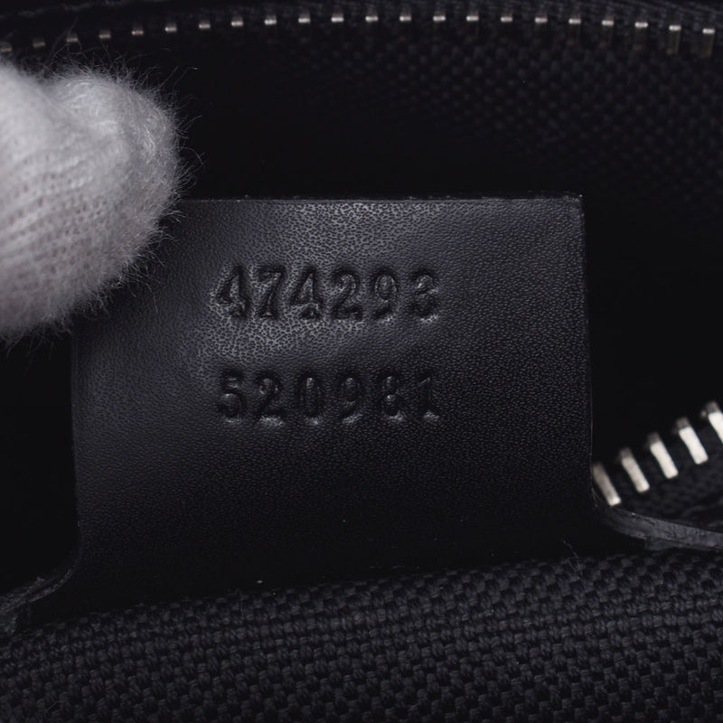 Gucci Gucci GG Sprim West Bag带袋深灰色/黑色474293男女皆宜的GG Sprim Canvas Body Bag新促销