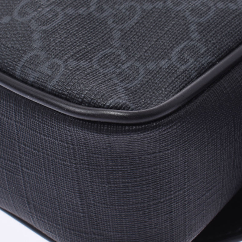 Gucci Gucci GG Sprim West Bag带袋深灰色/黑色474293男女皆宜的GG Sprim Canvas Body Bag新促销