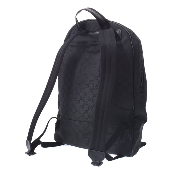 GUCCI Gucci GG Nylon Backpack Outlet Black 449181 Unisex Nylon / Leather Rucks Day Pack Unused Silgrin