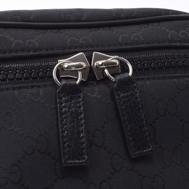 GUCCI グッチ GGナイロン ウエストバッグ アウトレット 黒 449182 ユニセックス レザー ナイロン ボディバッグ 未使用 銀蔵